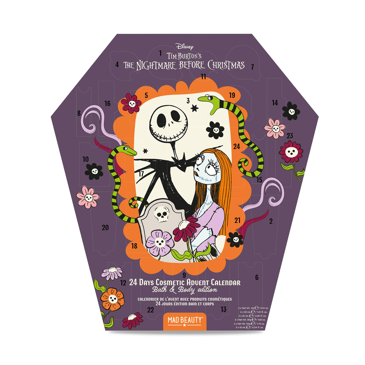 Imagen del producto Nightmare Before Christmas - Calendario de Adviento cosmético ataúd Jack