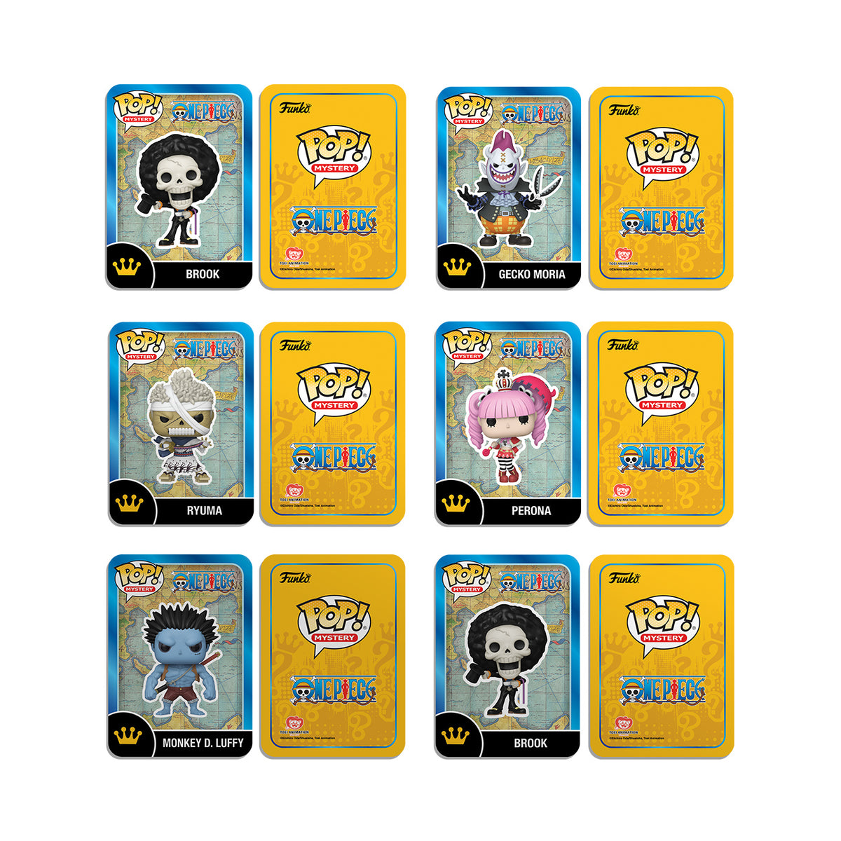 Imagen del producto One Piece - Display de 6 figuras Mystery Funko Pop