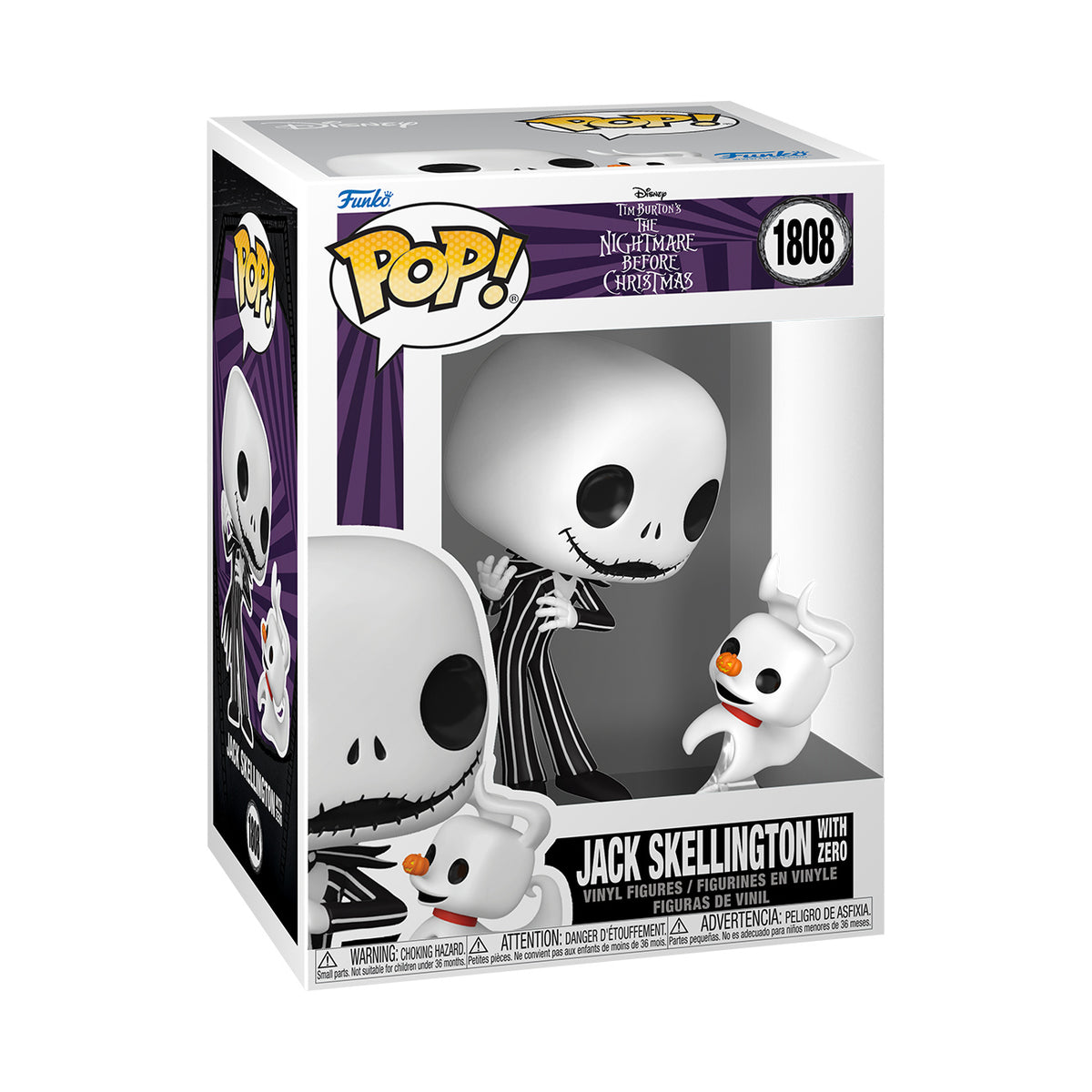 Imagen del producto Nightmare Before Christmas - Set de figuras Funko Pop Jack y Zero