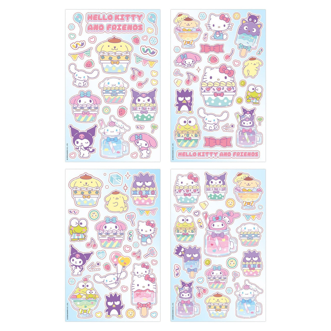 Imagen del producto Kitty & Friends - Set de pegatinas Cupcake