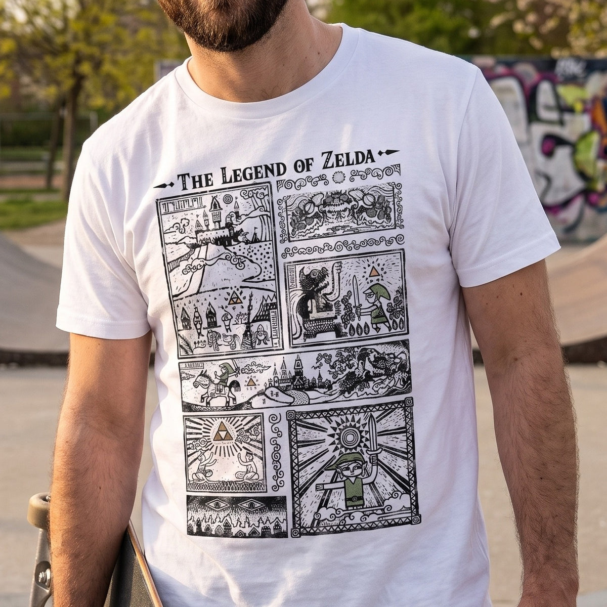 Imagen del producto Zelda - Camiseta Link The Wind Waker Intro