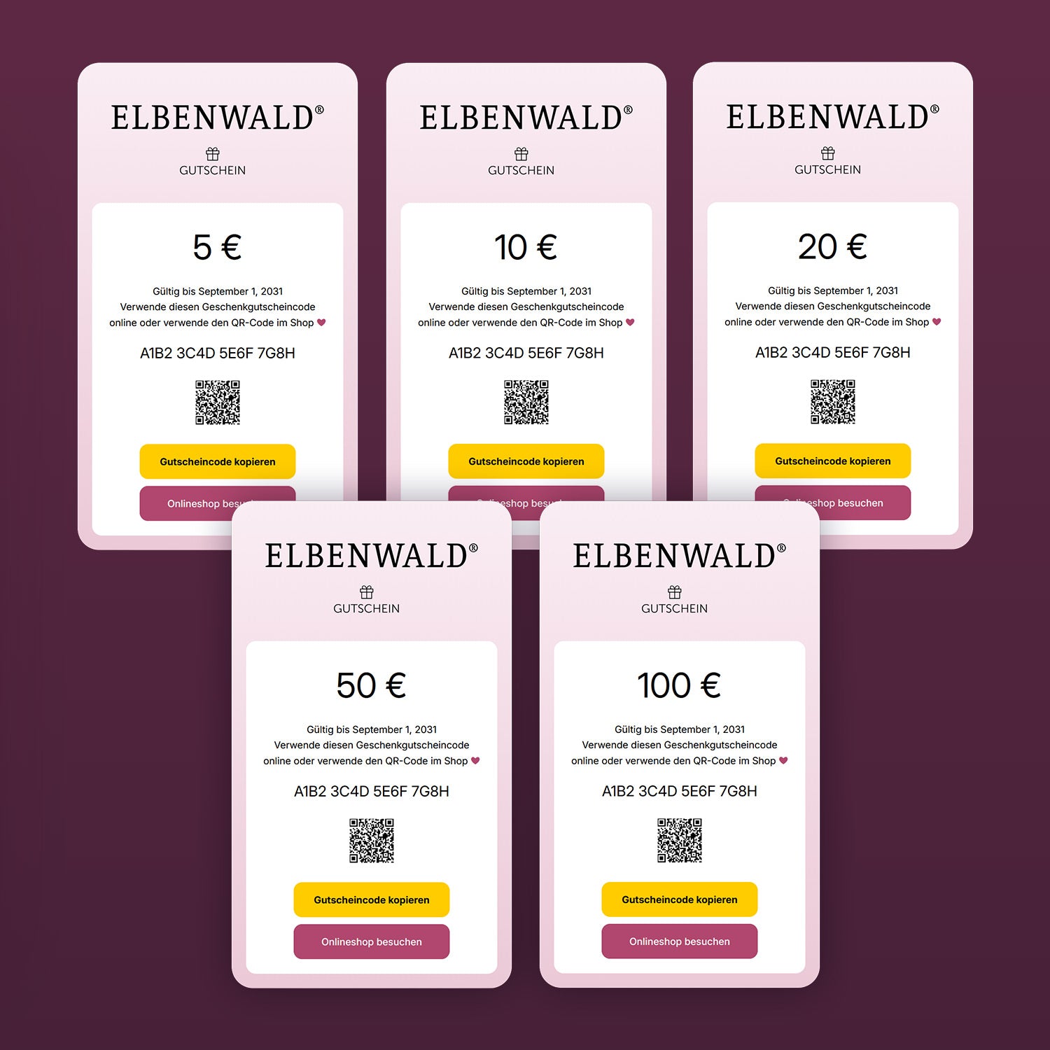 Produktbild Digitaler Geschenkgutschein