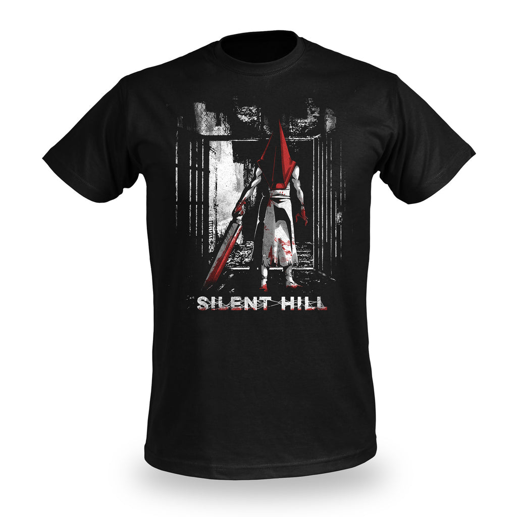 Imagen del producto Camiseta negra de Pyramid Head para fans de Silent Hill