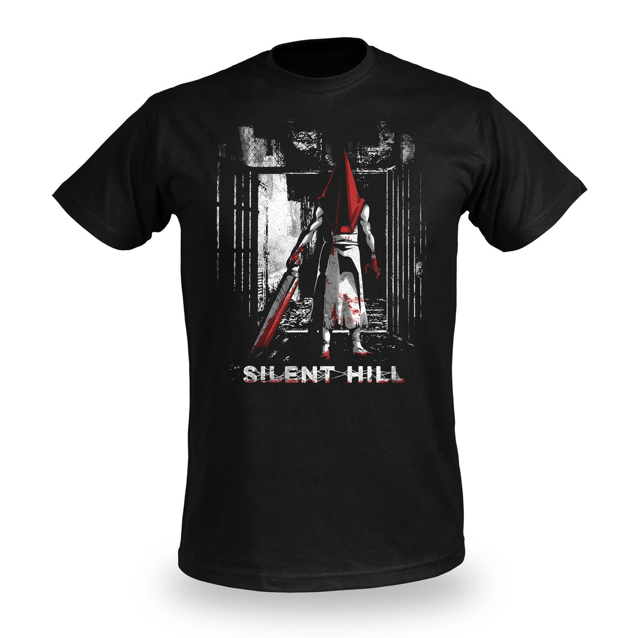 Imagen del producto Camiseta negra de Pyramid Head para fans de Silent Hill