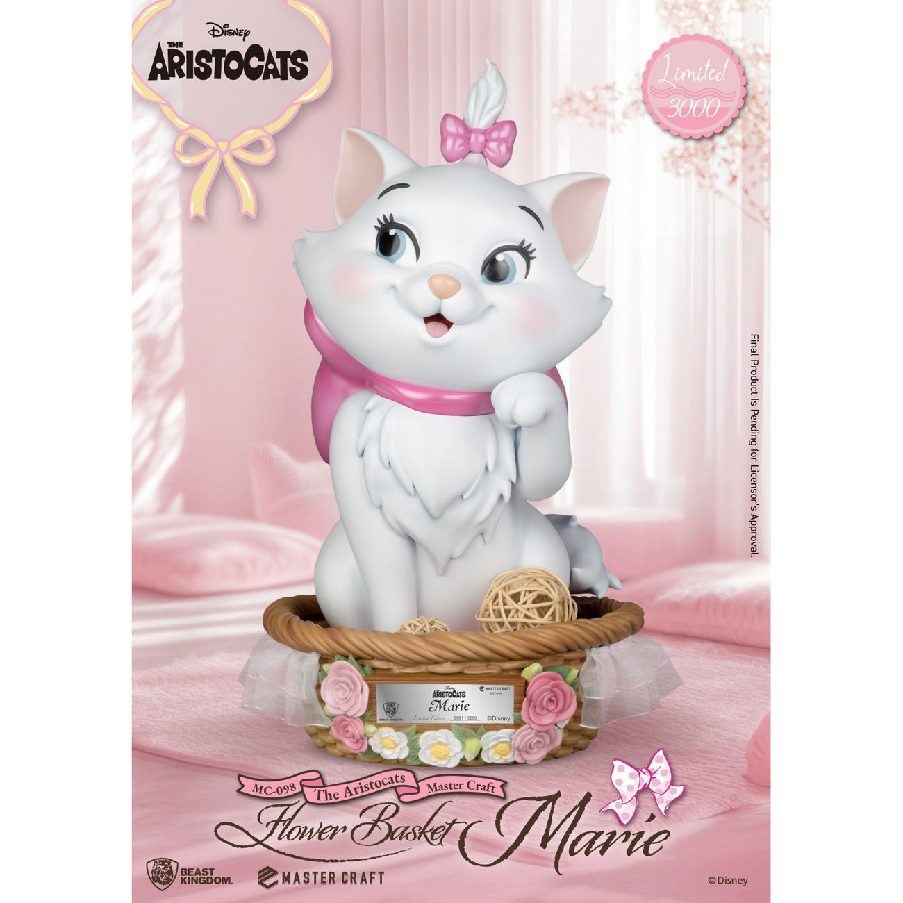 Imagen del producto Los Aristogatos Estatua Master Craft Cesta de flores Marie 32 cm