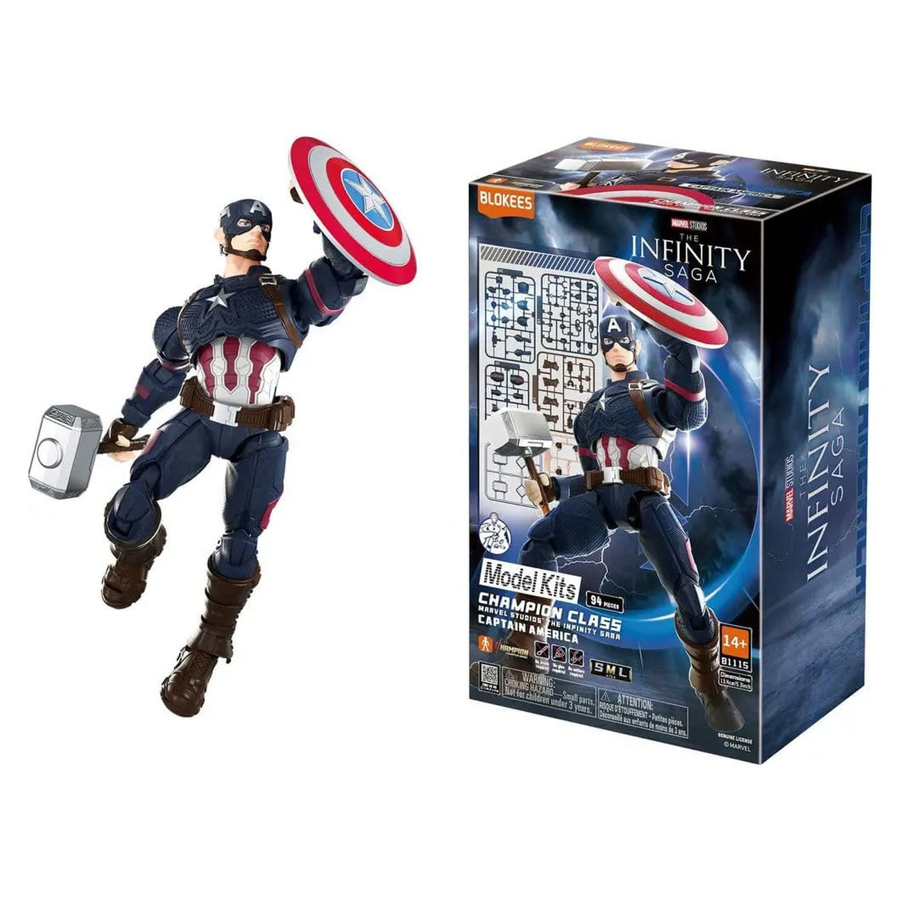 Imagen del producto Marvel Blokees Set de construcción Capitán América