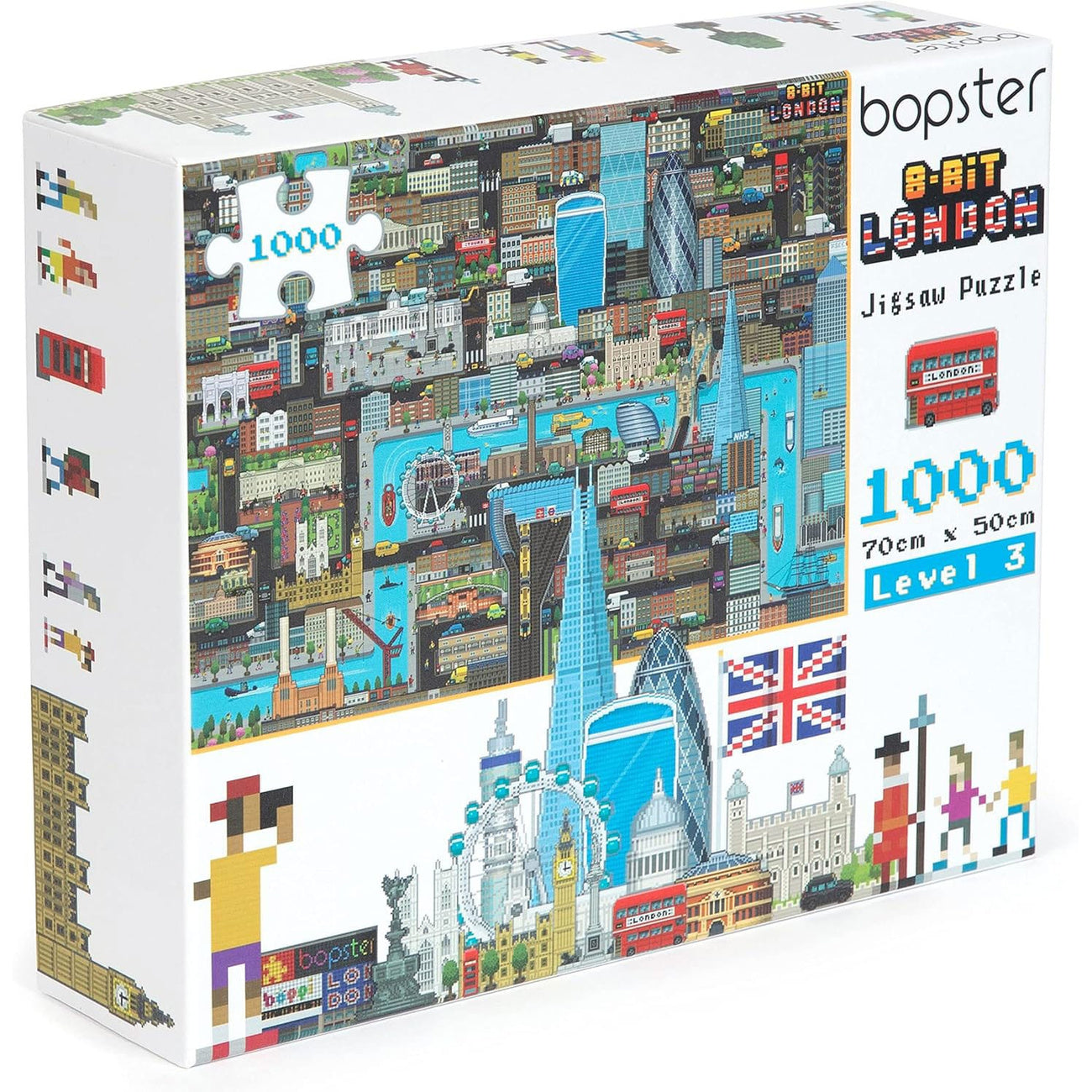 Imagen del producto Puzzle de píxeles de 8 bits Londres nivel 3 – 1000 piezas