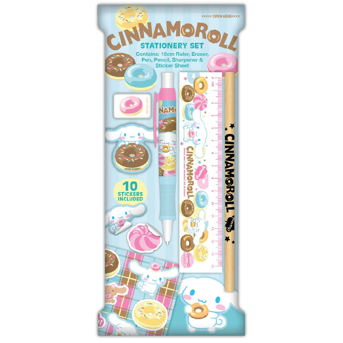 Imagen del producto Set de papelería Sanrio Cinnamoroll - paquete de 6