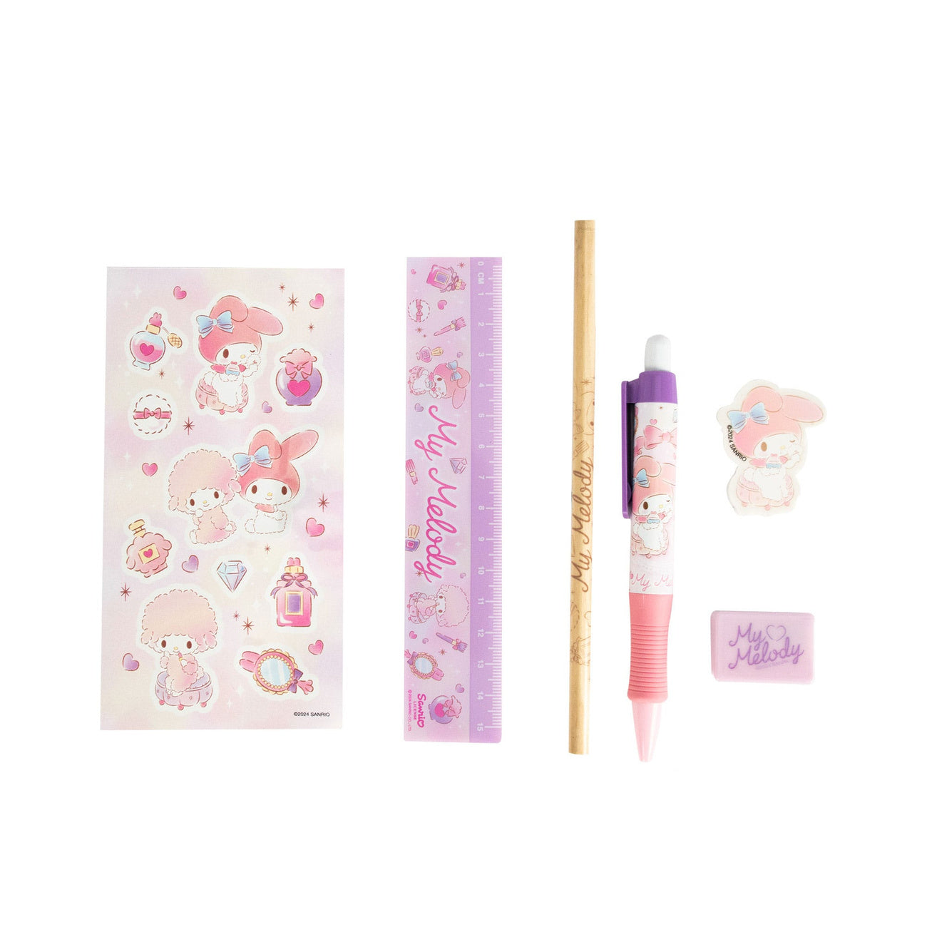 Imagen del producto Set de papelería Sanrio My Melody de 6 piezas