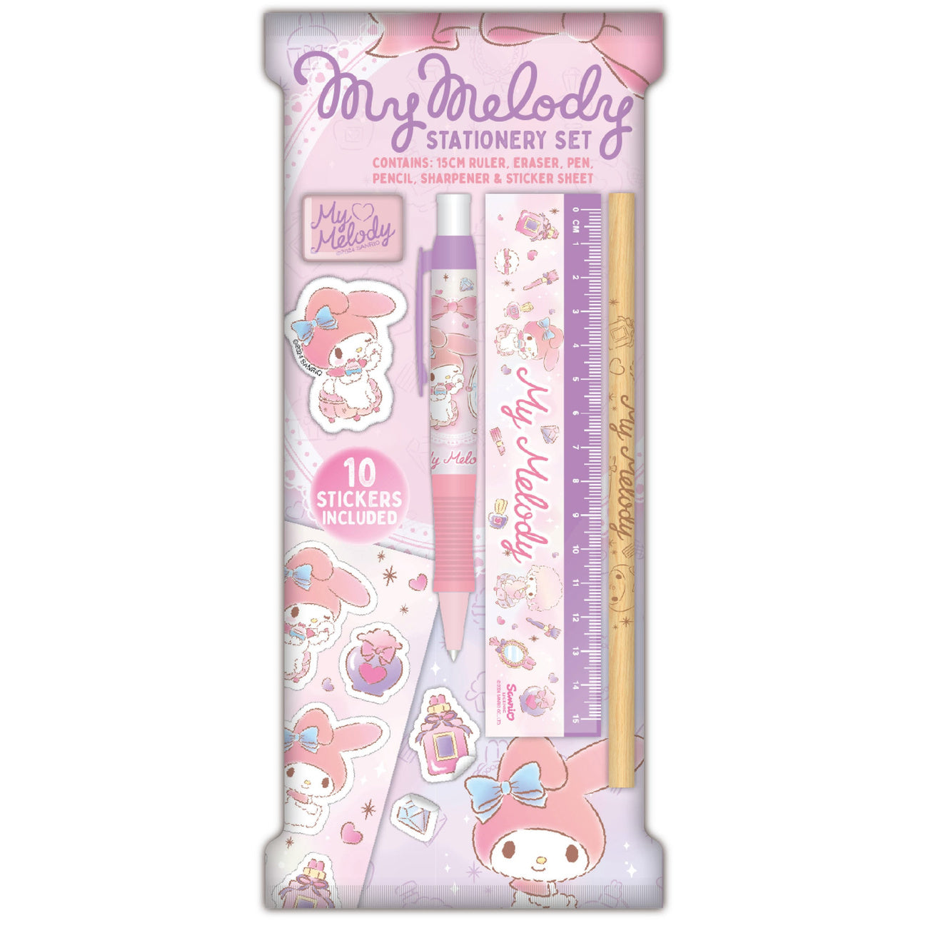 Imagen del producto Set de papelería Sanrio My Melody de 6 piezas