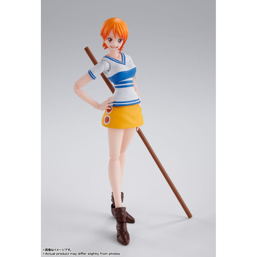 Imagen del producto One Piece figura de acción S.H. Figuarts Nami Romance Dawn 14 cm