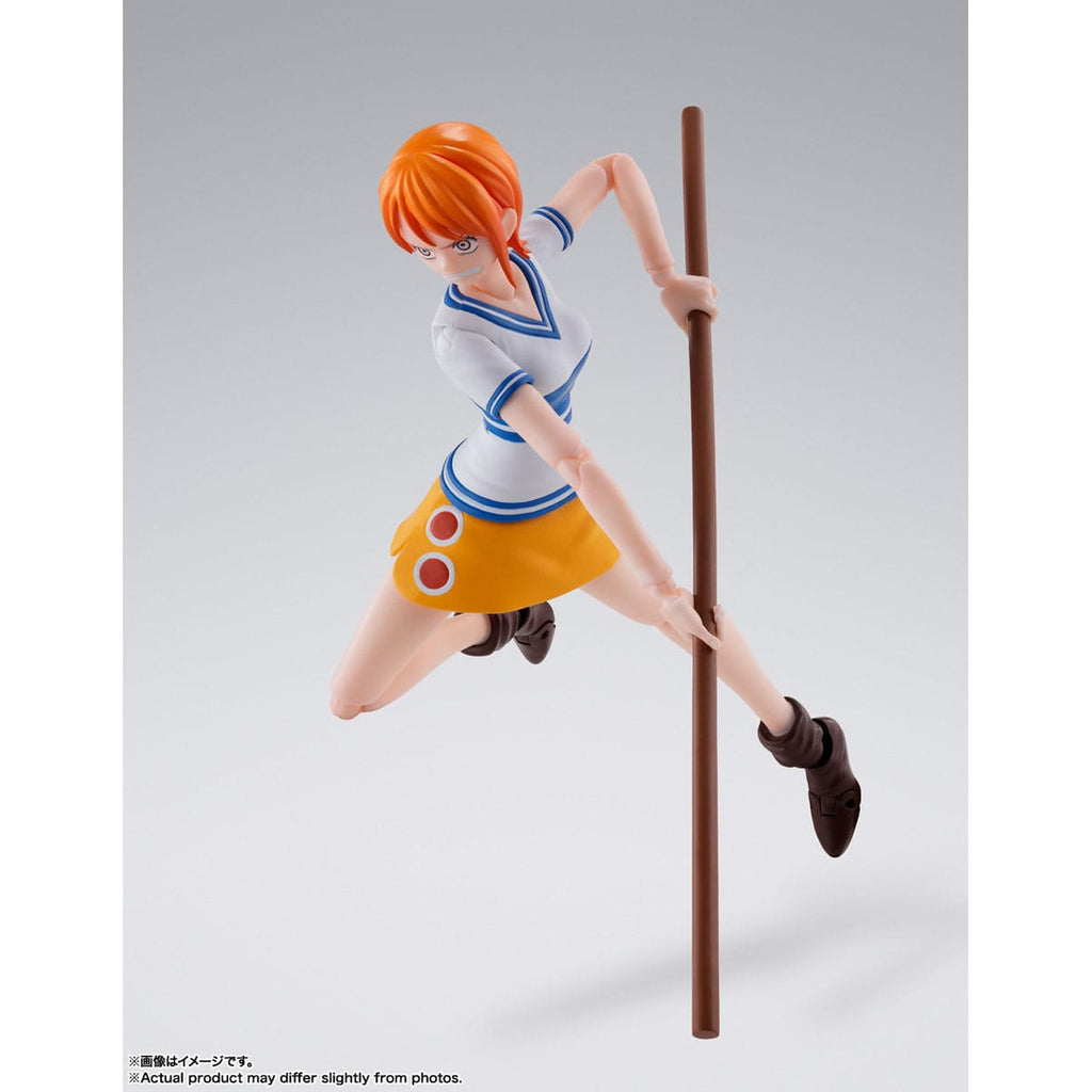 Imagen del producto One Piece figura de acción S.H. Figuarts Nami Romance Dawn 14 cm