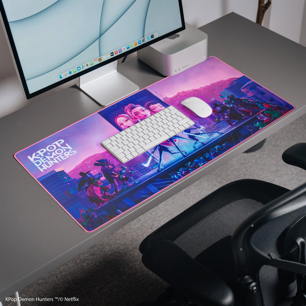 Imagen del producto Alfombrilla de escritorio KPop Demon Hunters Takedown XL