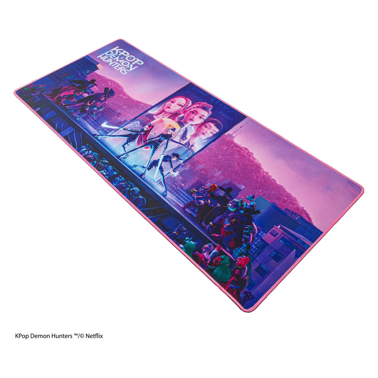 Imagen del producto Alfombrilla de escritorio KPop Demon Hunters Takedown XL