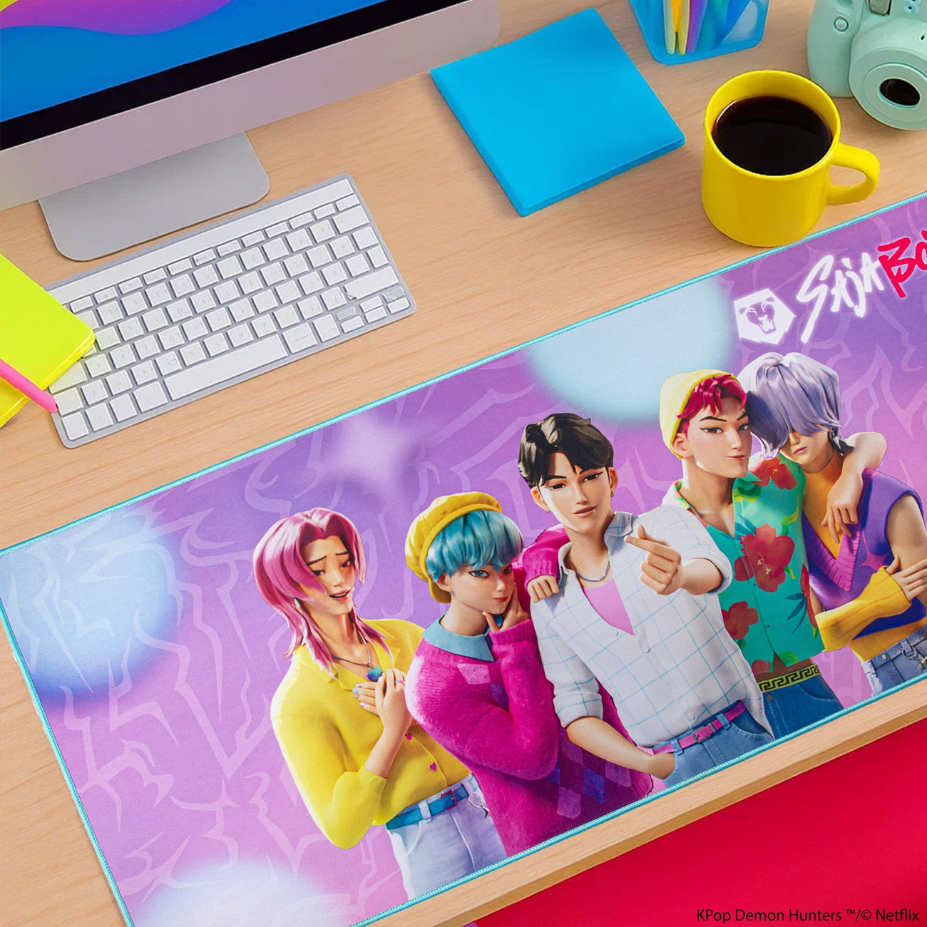 Imagen del producto KPop Demon Hunters Alfombrilla de escritorio Saja Boys XL