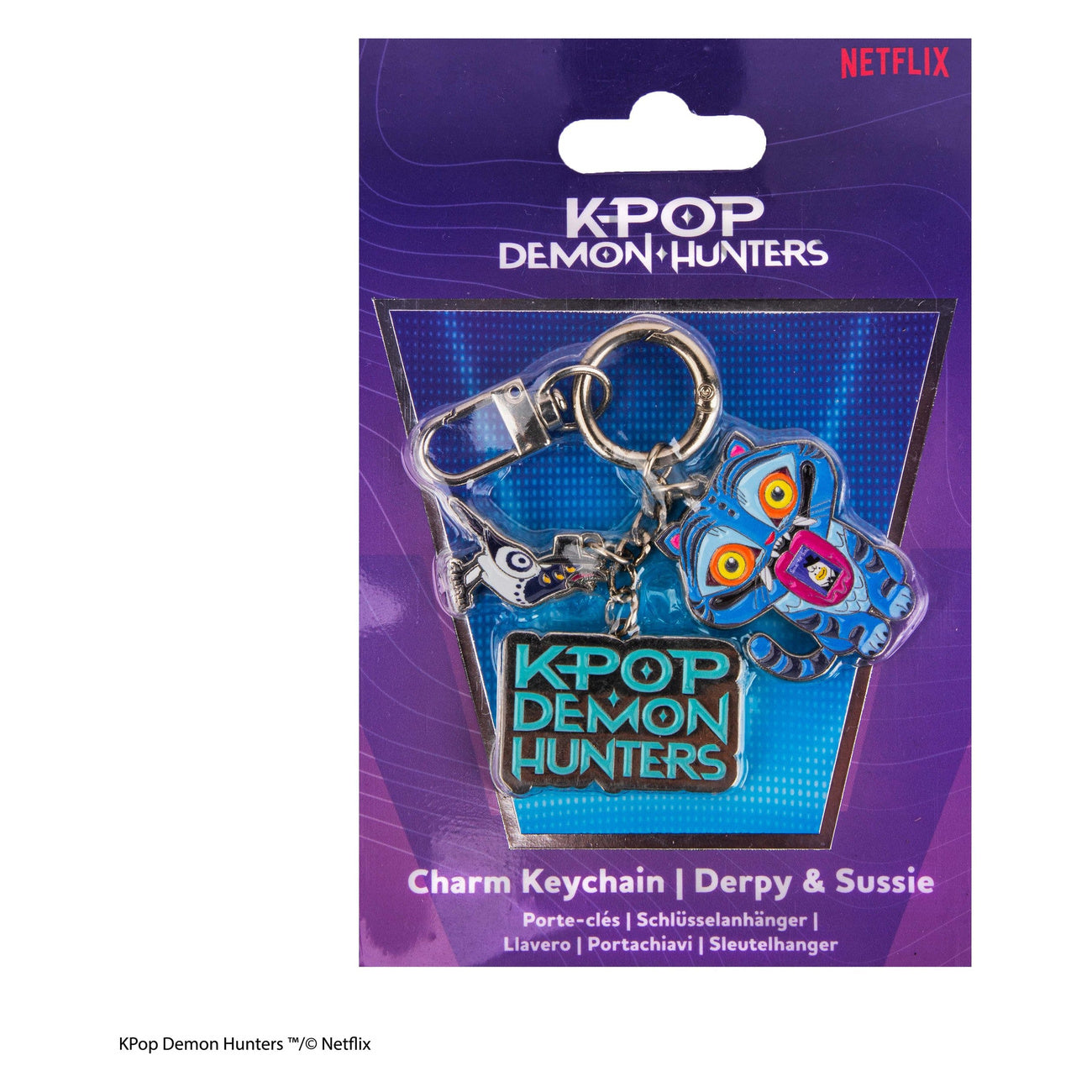 Imagen del producto Llavero con charms de KPop Demon Hunters Derpy & Sussie