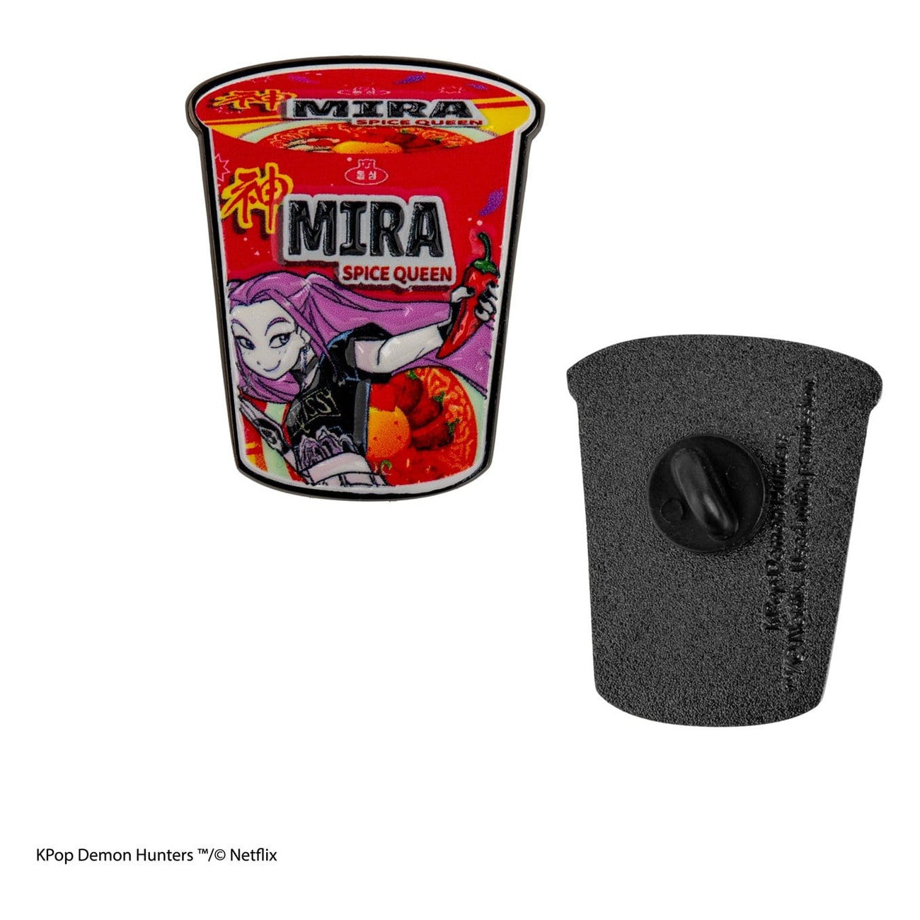 Imagen del producto Pin de KPop Demon Hunters Mira Spice Queen Noodles