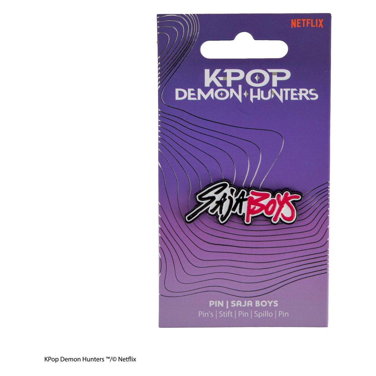 Imagen del producto Pin de KPop Demon Hunters Saja Boys