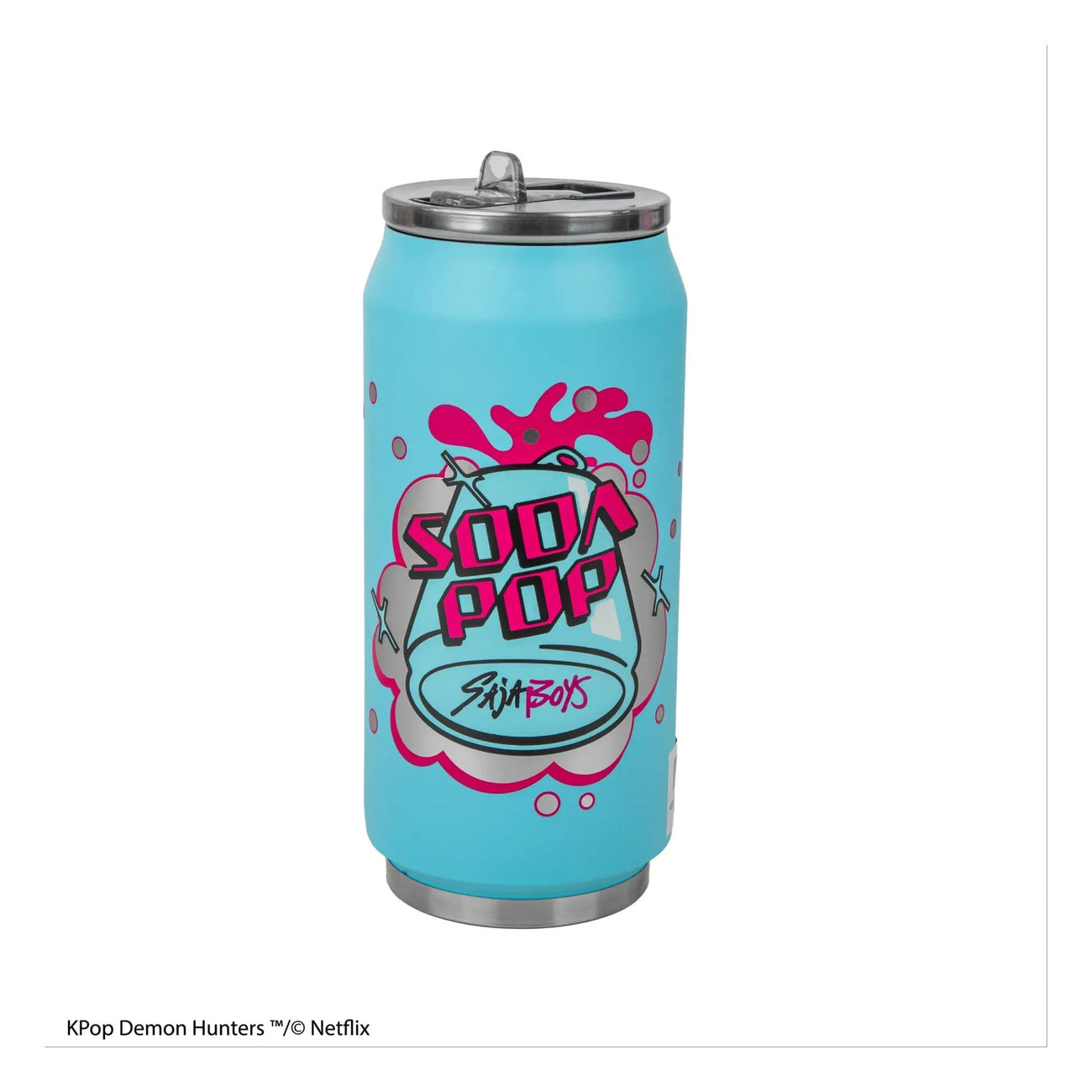 Imagen del producto KPop Demon Hunters Vaso térmico Soda Pop Can con pajita