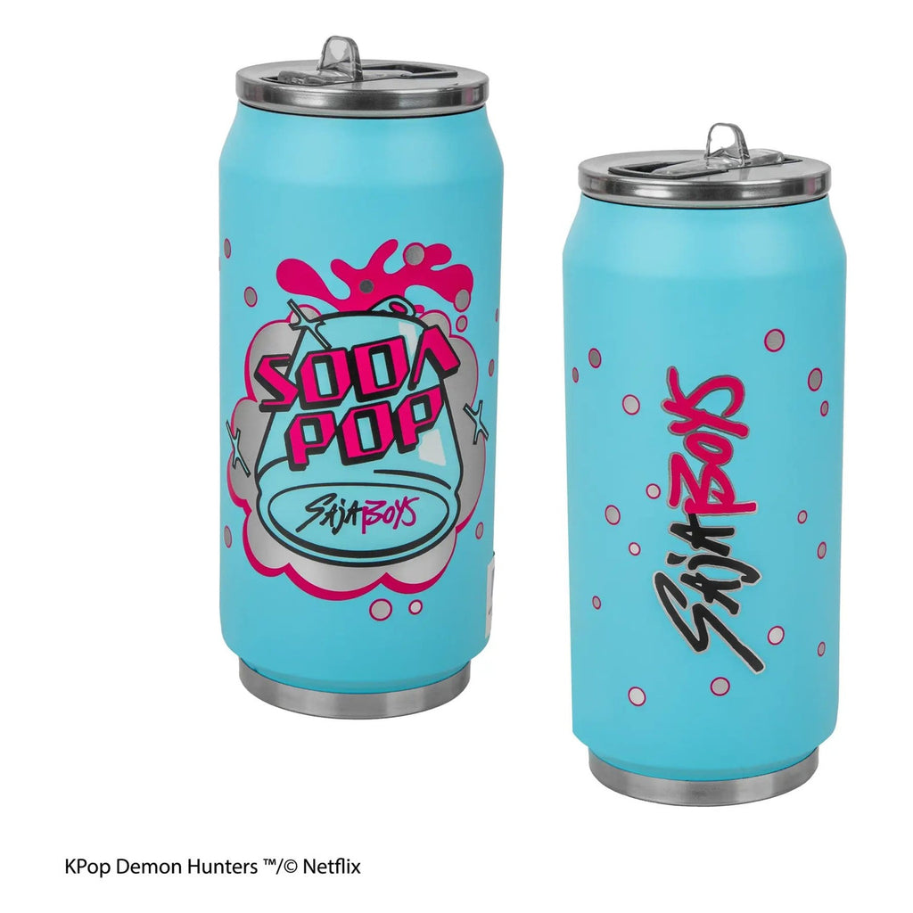 Imagen del producto KPop Demon Hunters Vaso térmico Soda Pop Can con pajita