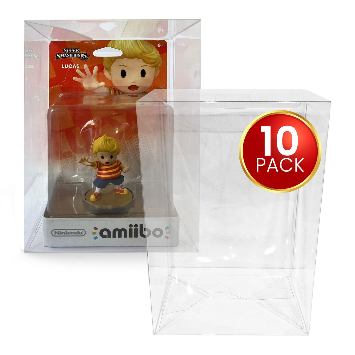 Imagen del producto Pack de 10 fundas de PET para figuras Amiibo