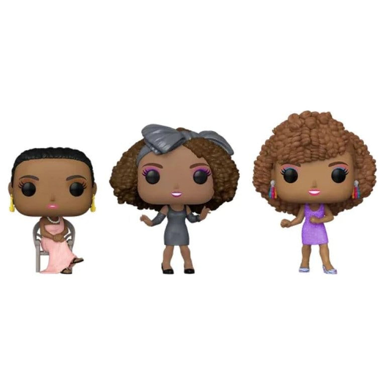 Imagen del producto Whitney Houston POP! Icons figuras de vinilo pack de 3 exclusivo