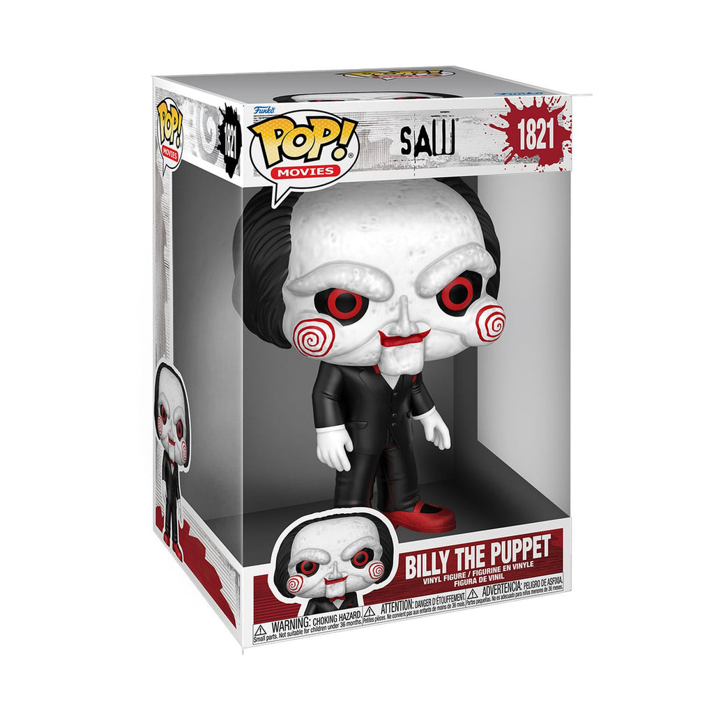 Imagen del producto Saw Super Sized Jumbo POP! Movies Figura de Vinilo Billy the