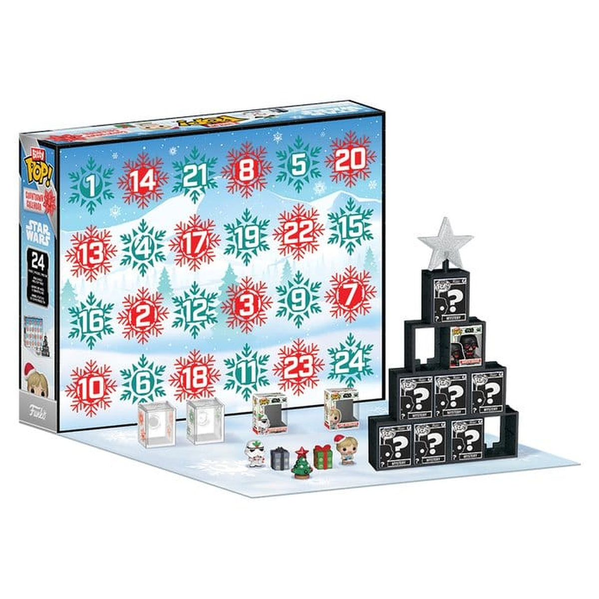 Imagen del producto Star Wars Bitty POP! Calendario de Adviento de cuenta atrás de 24 días