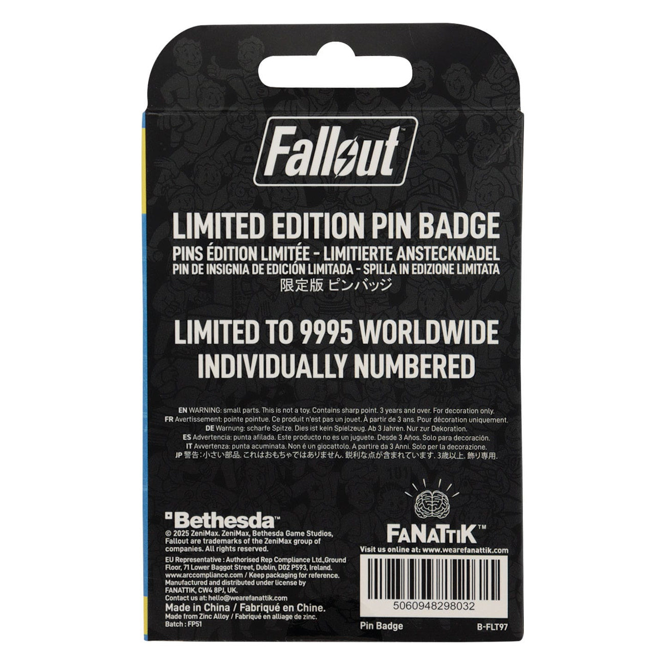 Imagen del producto Pin de Fallout Charisma Boy Edición Limitada