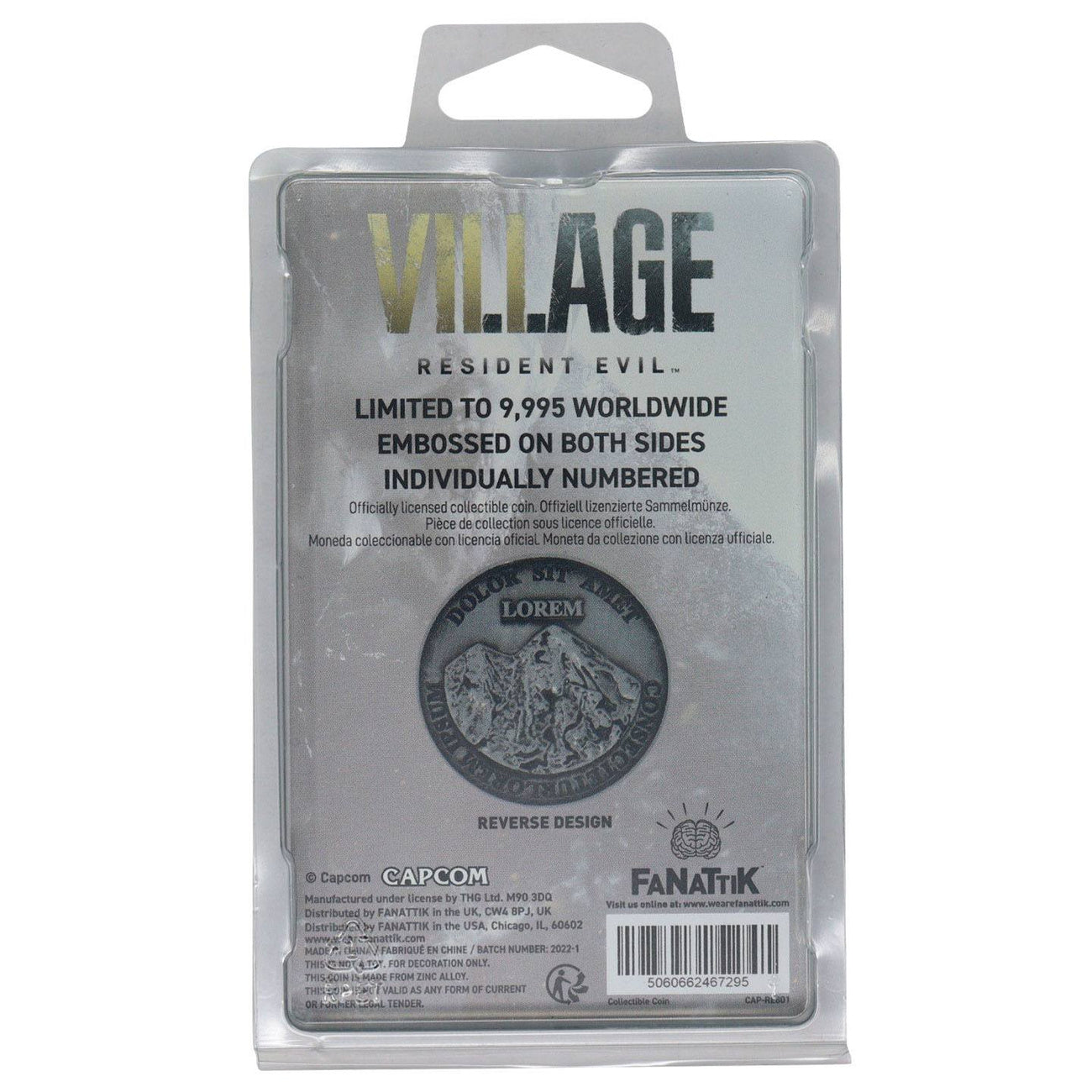 Imagen del producto Resident Evil VIII Moneda de colección Currency Limited Edition