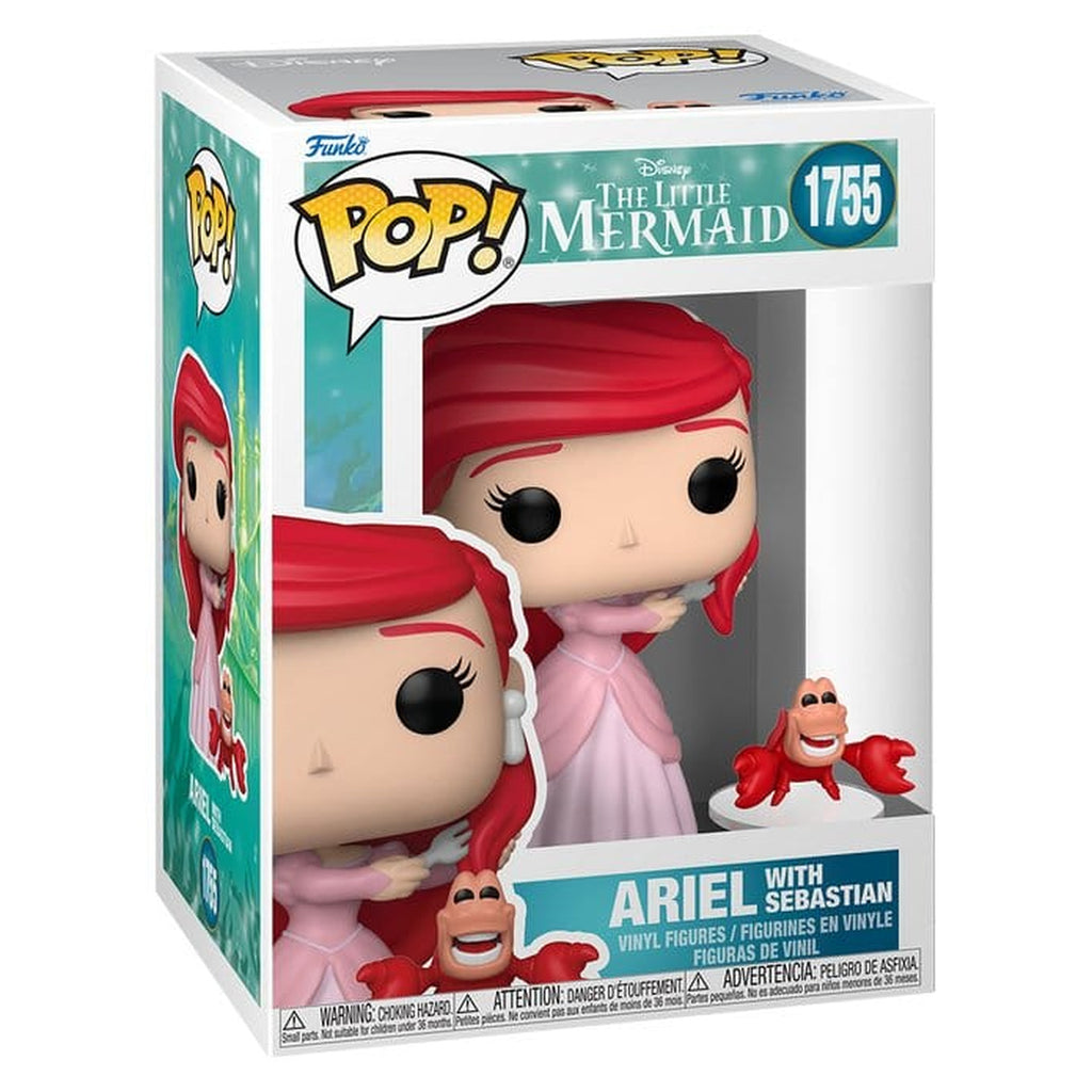 Imagen del producto La Sirenita figura POP! de vinilo S3 – Ariel con Sebastián