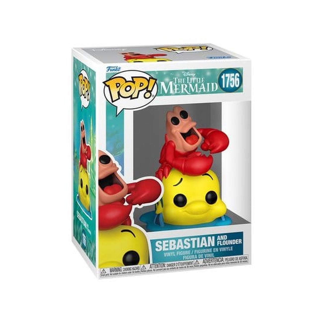 Product image Disney POP! Vinyl Figure: TLM S3 - Sebastian & Flounder 9 cm