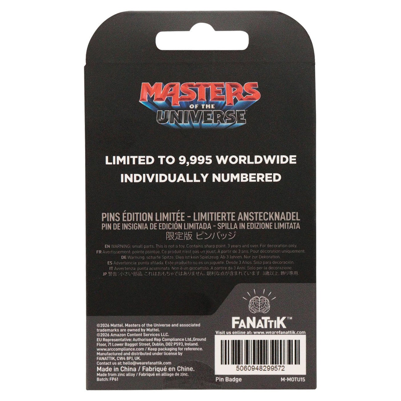 Imagen del producto Pin He-Man Limited Masters of the Universe 2026