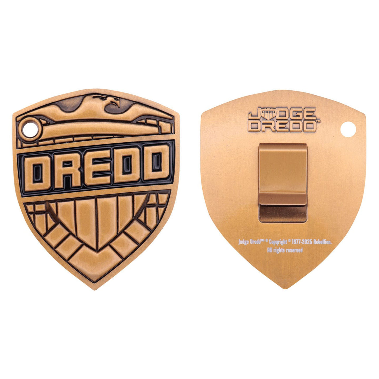 Imagen del producto Réplica de la placa de Judge Dredd 2000 AD – Edición limitada