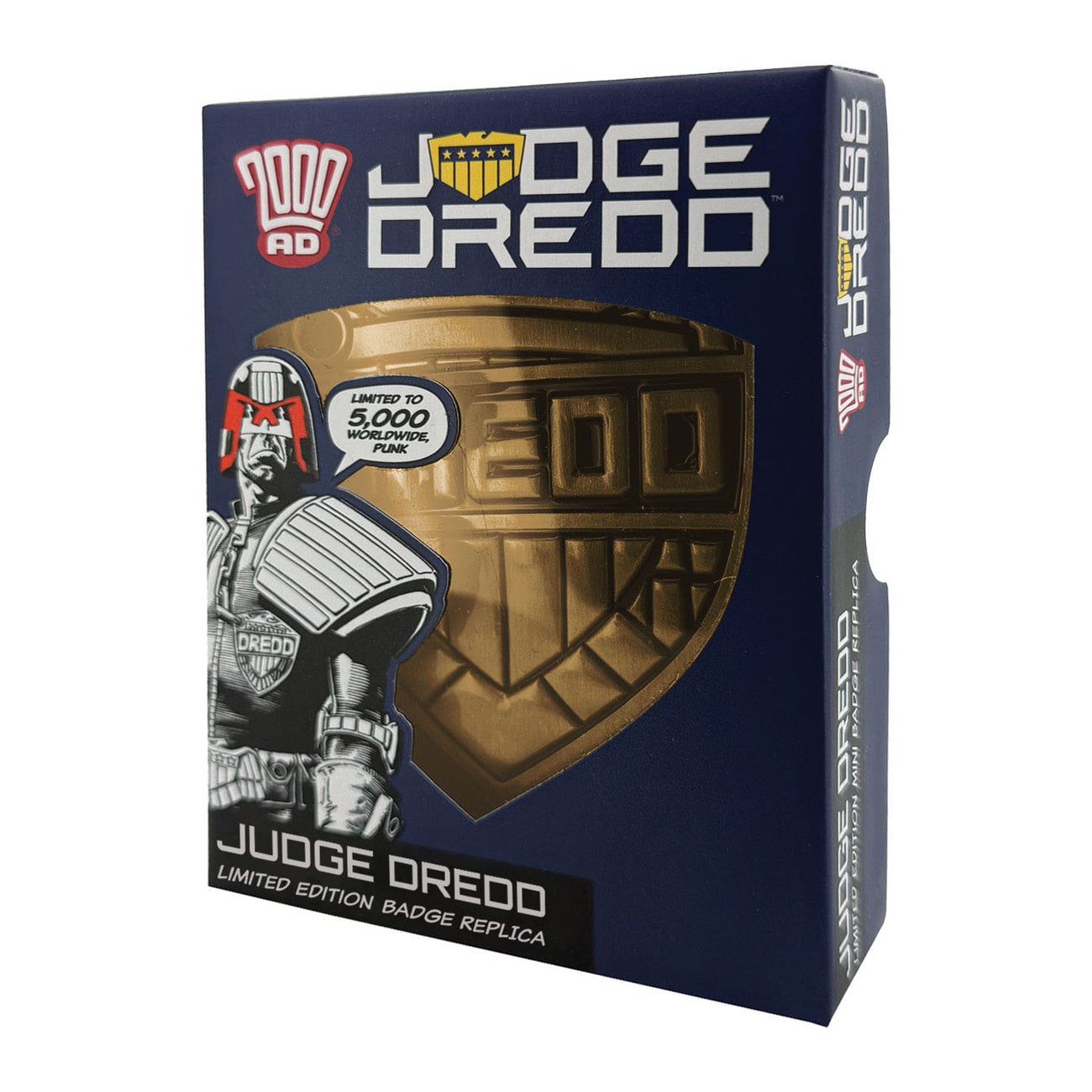 Imagen del producto Réplica de la placa de Judge Dredd 2000 AD – Edición limitada