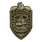 Imagen del producto Réplica de placa de seguridad Five Nights at Freddy's Antique Brass