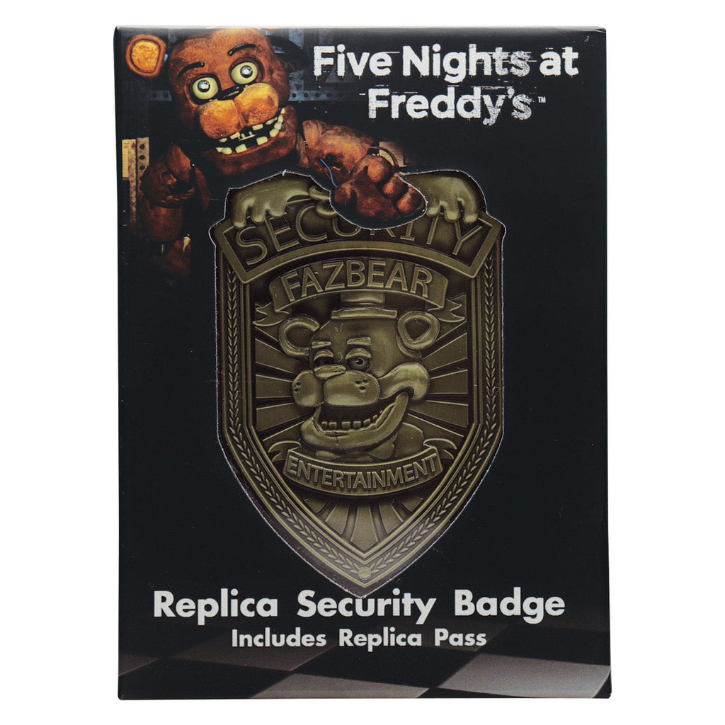 Imagen del producto Réplica de placa de seguridad Five Nights at Freddy's Antique Brass