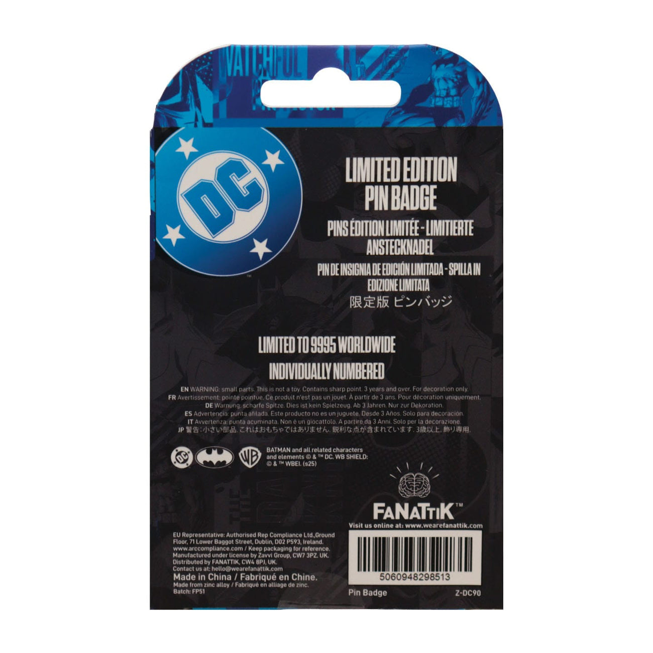Imagen del producto Pin DC Comics Batman Gotham City Guardian Limited