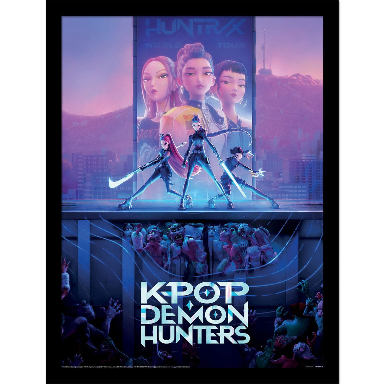 Imagen del producto Póster Collector Print de KPop Demon Hunters con marco Movie