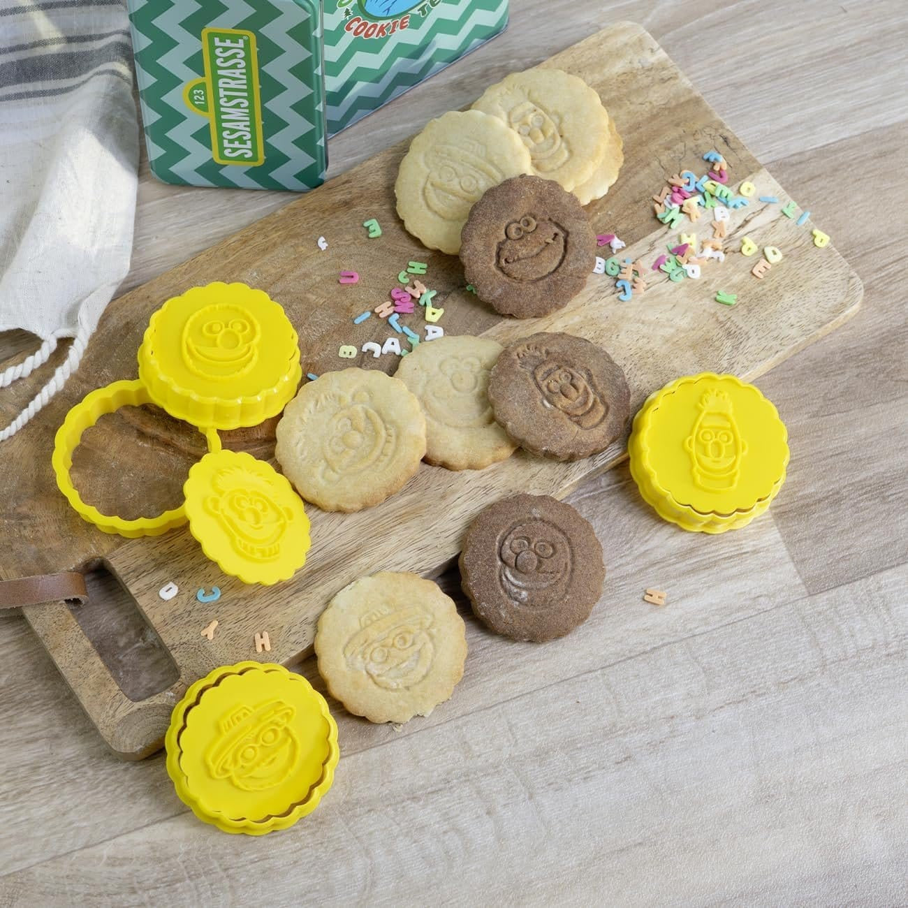 Imagen del producto Set de cortadores de galletas Barrio Sésamo