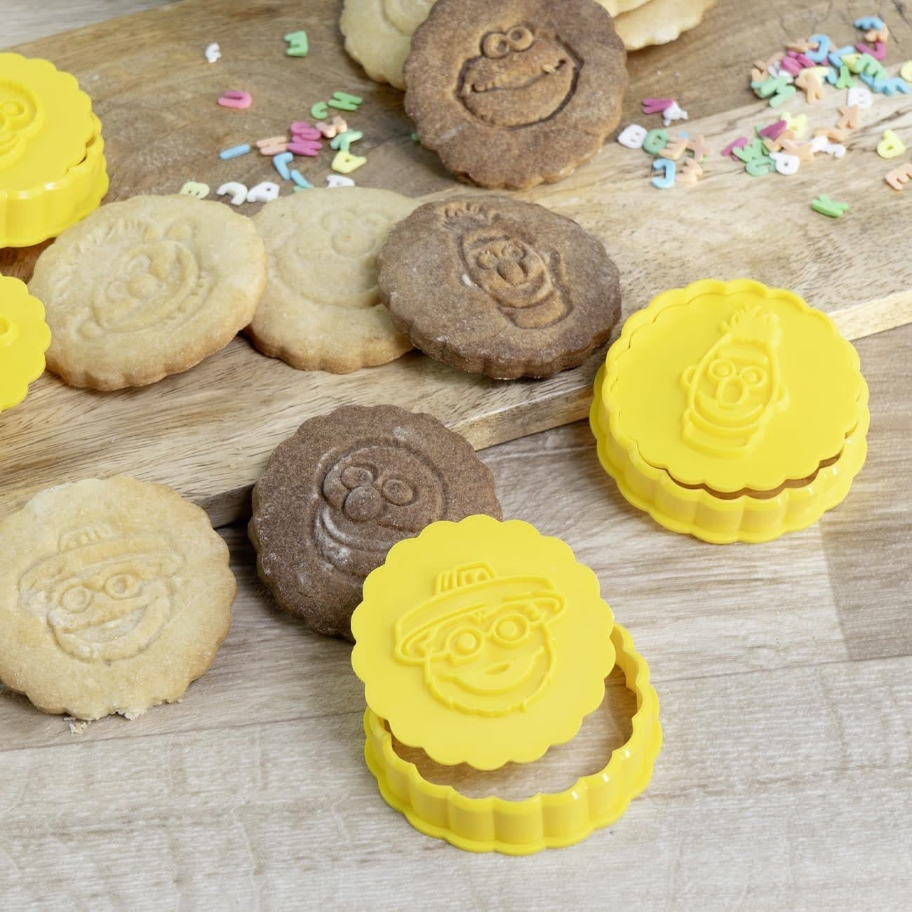 Imagen del producto Set de cortadores de galletas Barrio Sésamo
