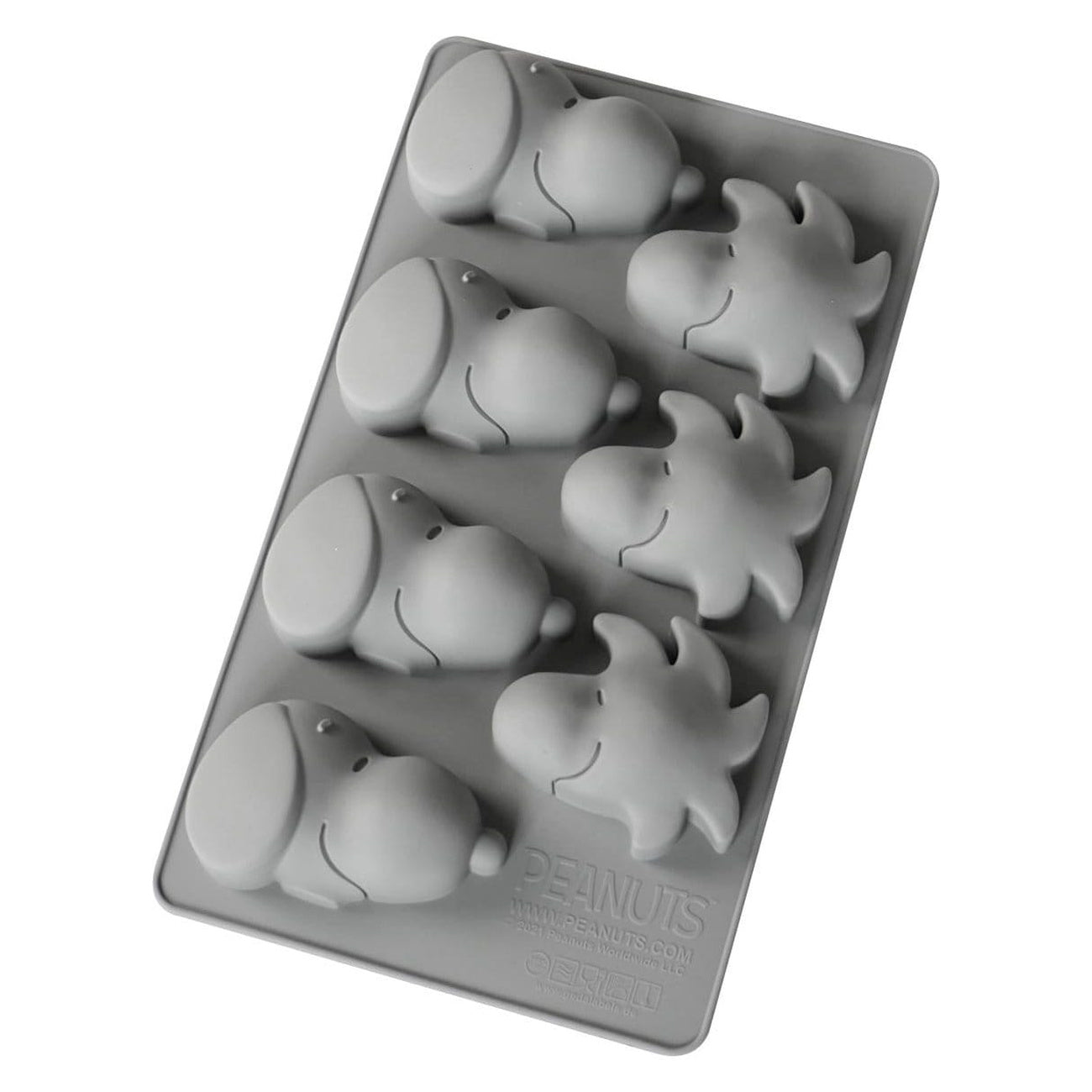 Imagen del producto Molde de silicona para muffins Peanuts Snoopy & Woodstock gris