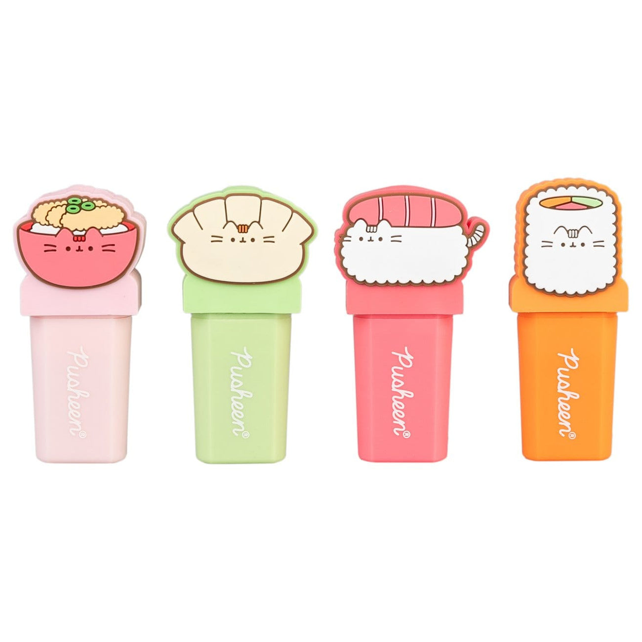 Product image Pusheen Sushi Roll Highlighters with Toppers Set of 4