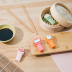 Imagen del producto Pusheen - Set de 4 subrayadores Sushi Roll con toppers