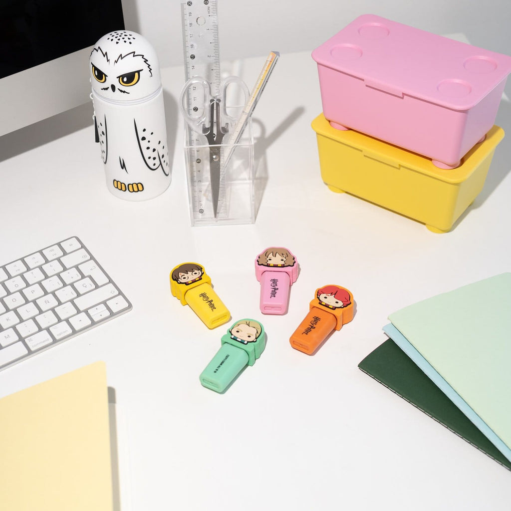 Imagen del producto Set de Harry Potter con 4 subrayadores con adornos