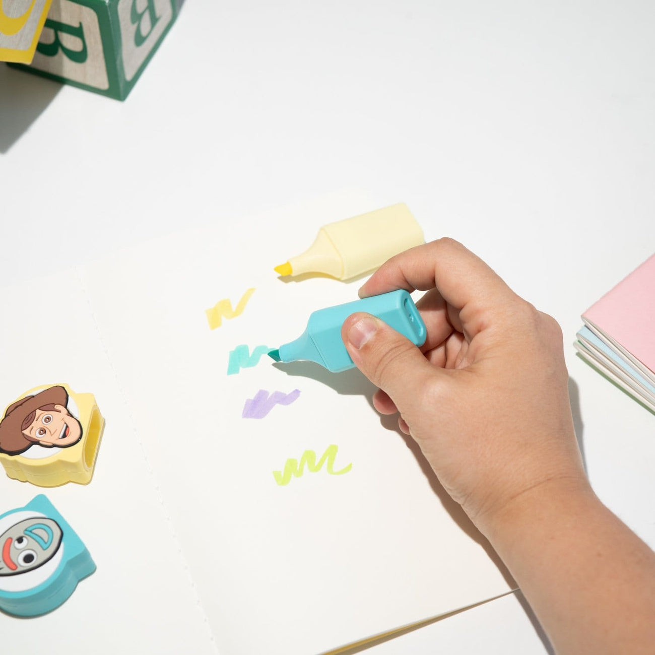 Imagen del producto Toy Story - Set de 4 subrayadores con toppers