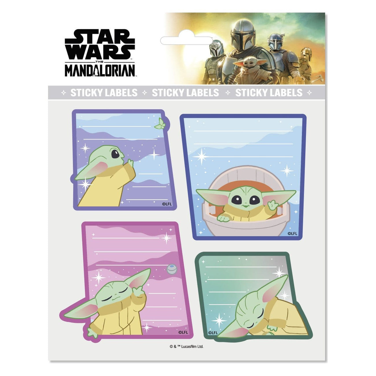 Imagen del producto Star Wars: The Mandalorian Etiquetas adhesivas premium