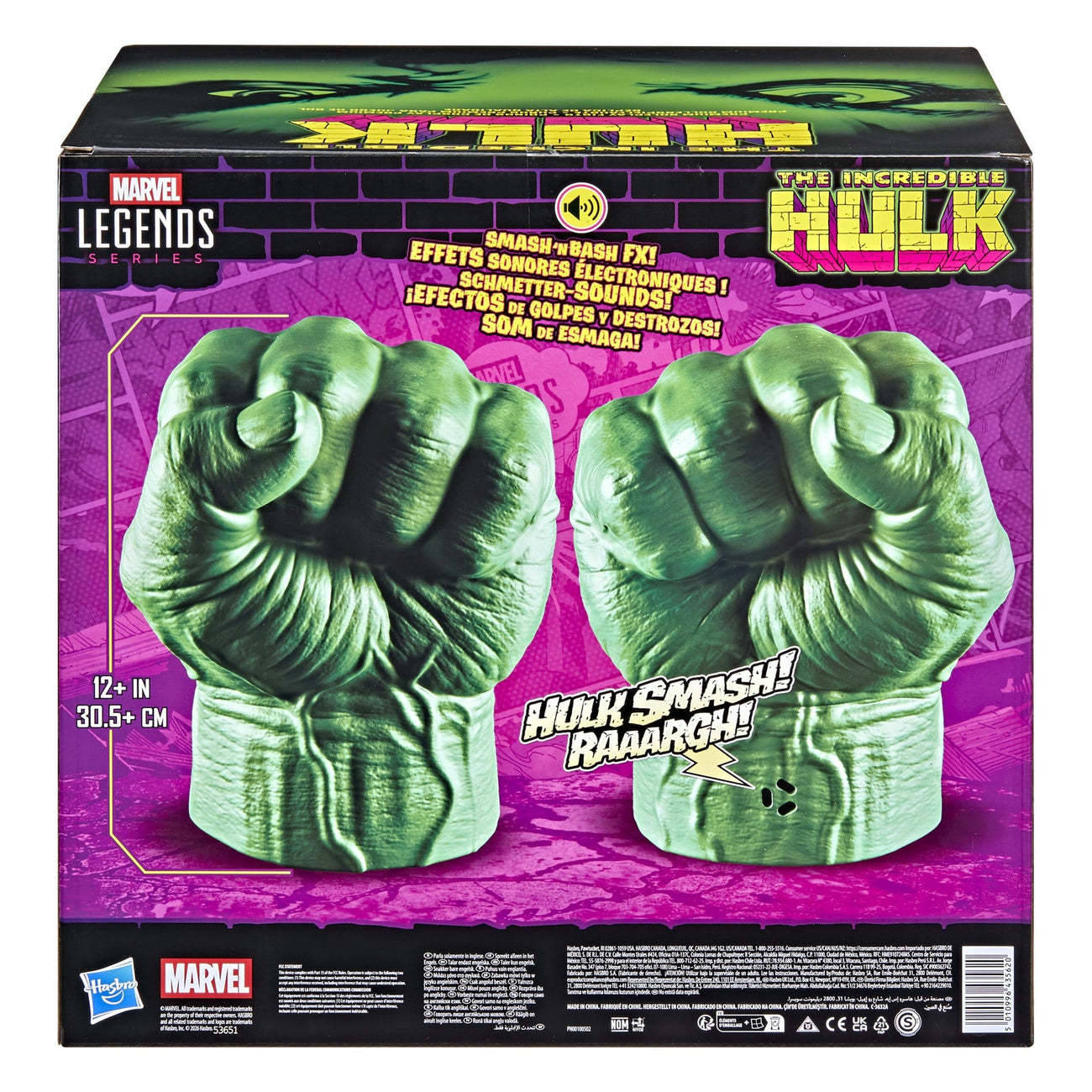 Imagen del producto The Incredible Hulk Marvel Legends Puños Premium de Roleplay