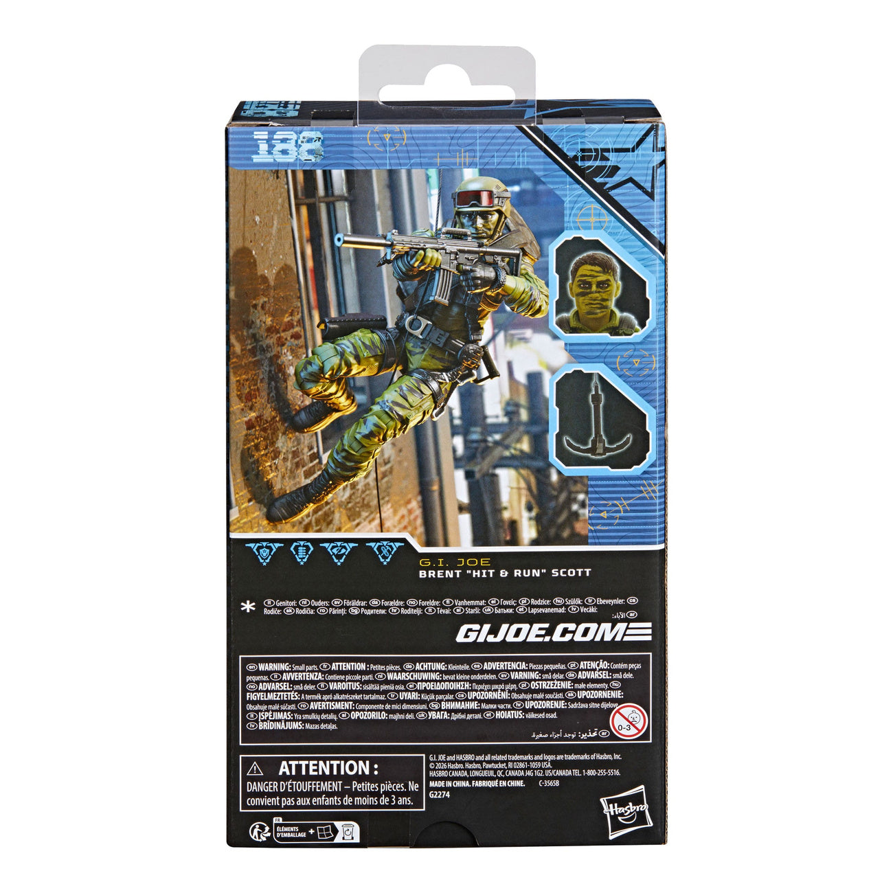 Imagen del producto Figura de acción G.I. Joe Classified Series Brent "Hit & Run"