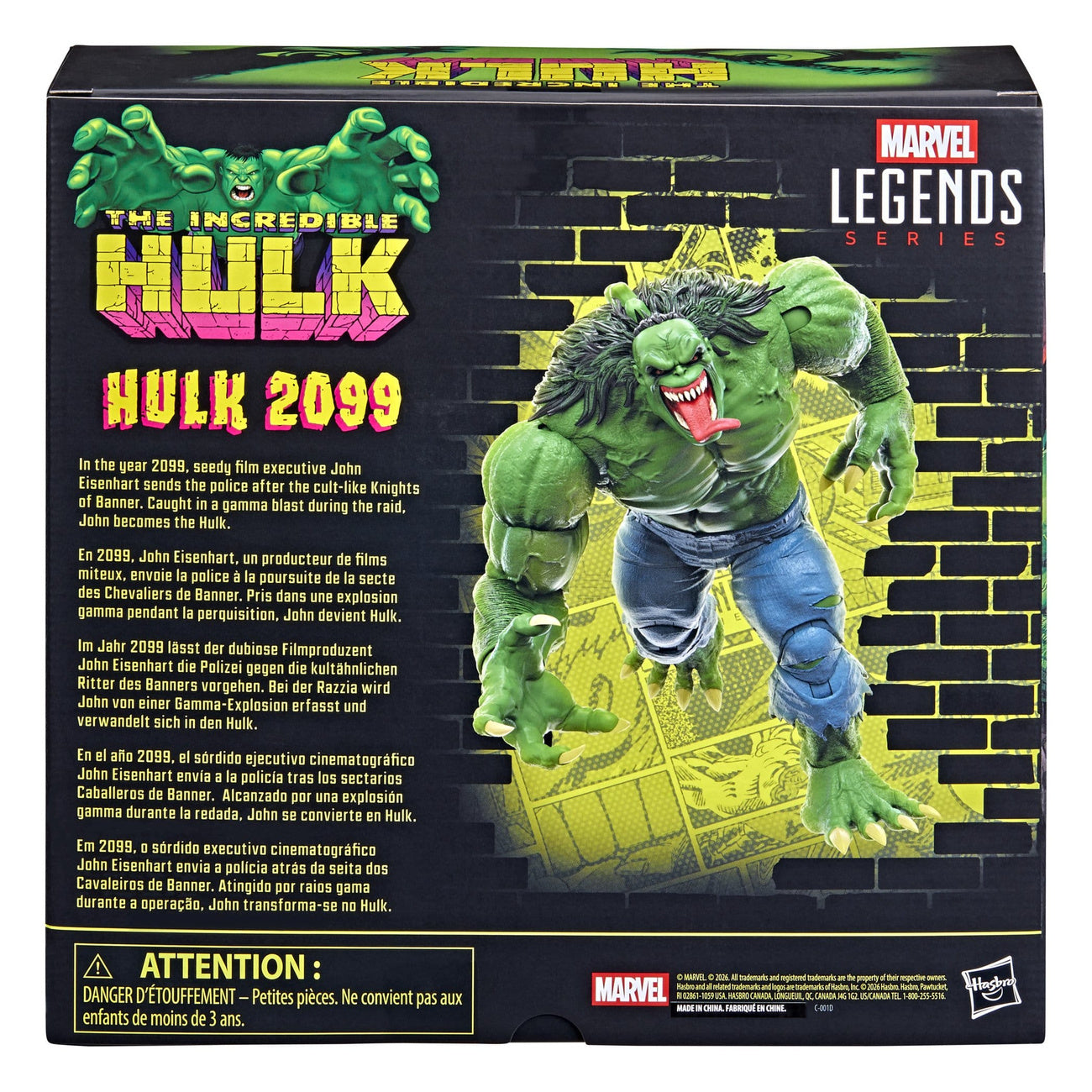 Imagen del producto The Incredible Hulk Figura de acción Marvel Legends Hulk 2099 15 cm
